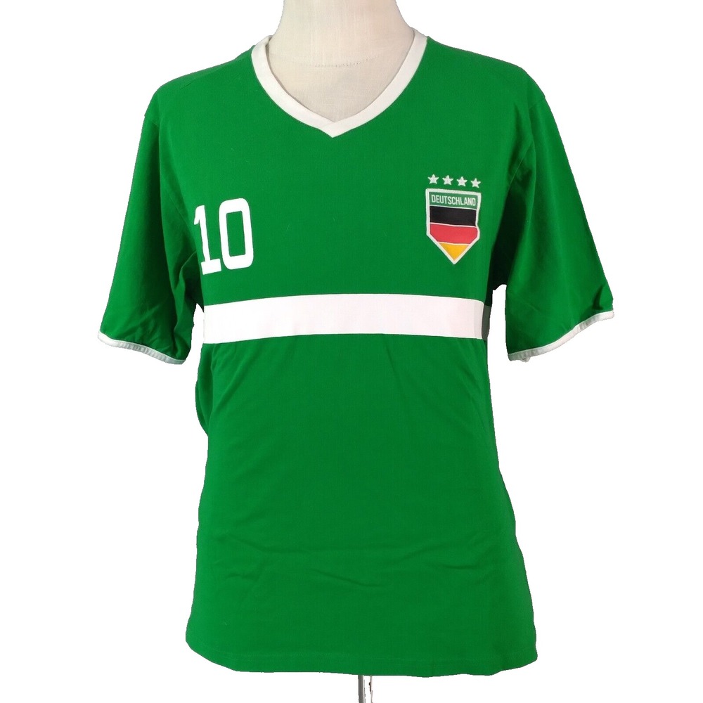 Alex Soccer Jersey Mens XL Green Germany Deutschland 10 Fan Apparel Cotton